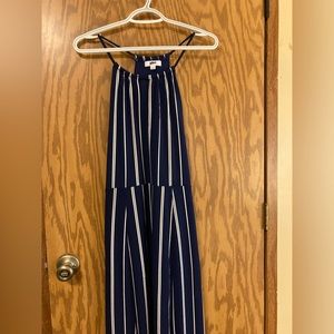 Navy striped dress